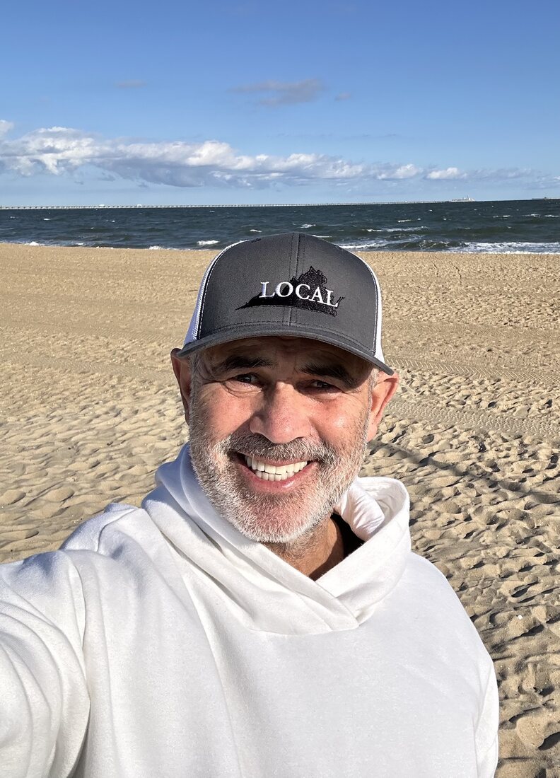 Grant Simmons at the beach