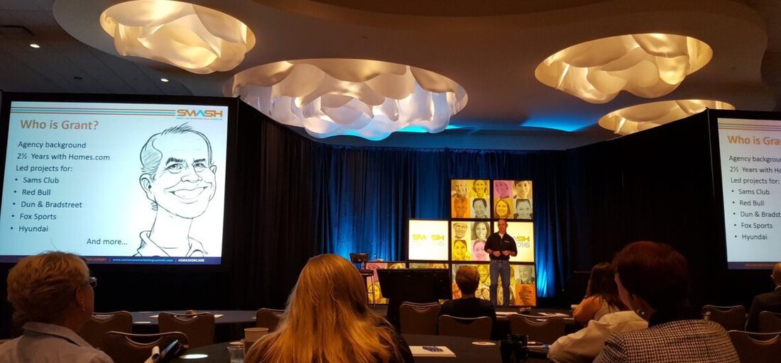 Grant Simmons presenting a talk